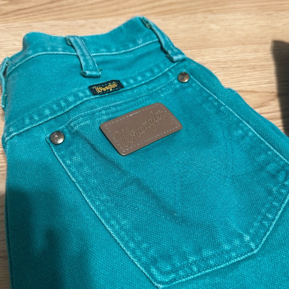 Wrangler Teal Pocket Denim jeans